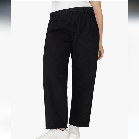 Eloquii NWTs Yvette Bridgett Wide Leg Black Jeans - Picture 2 of 7